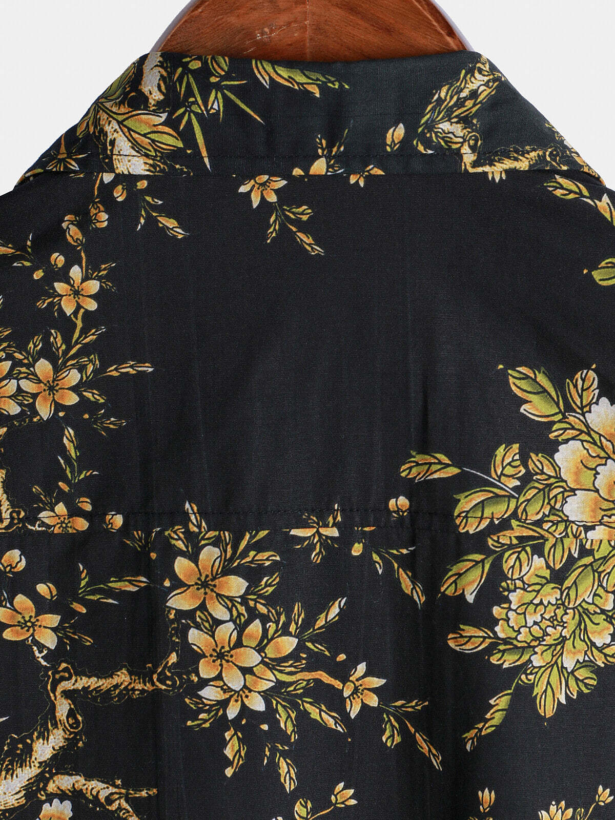 Men's Floral Vacation Cotton Short Sleeve Shirt