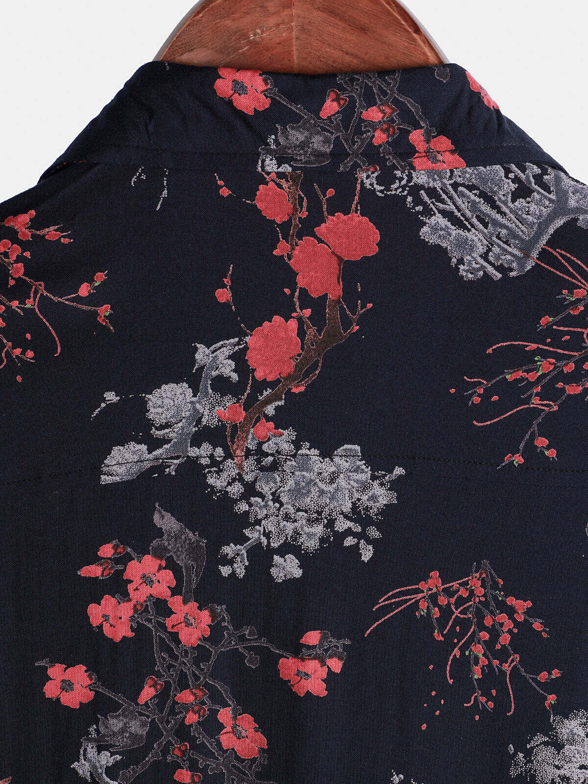 Men's Elegant Floral Rayon Casual Short Sleeve Shirt