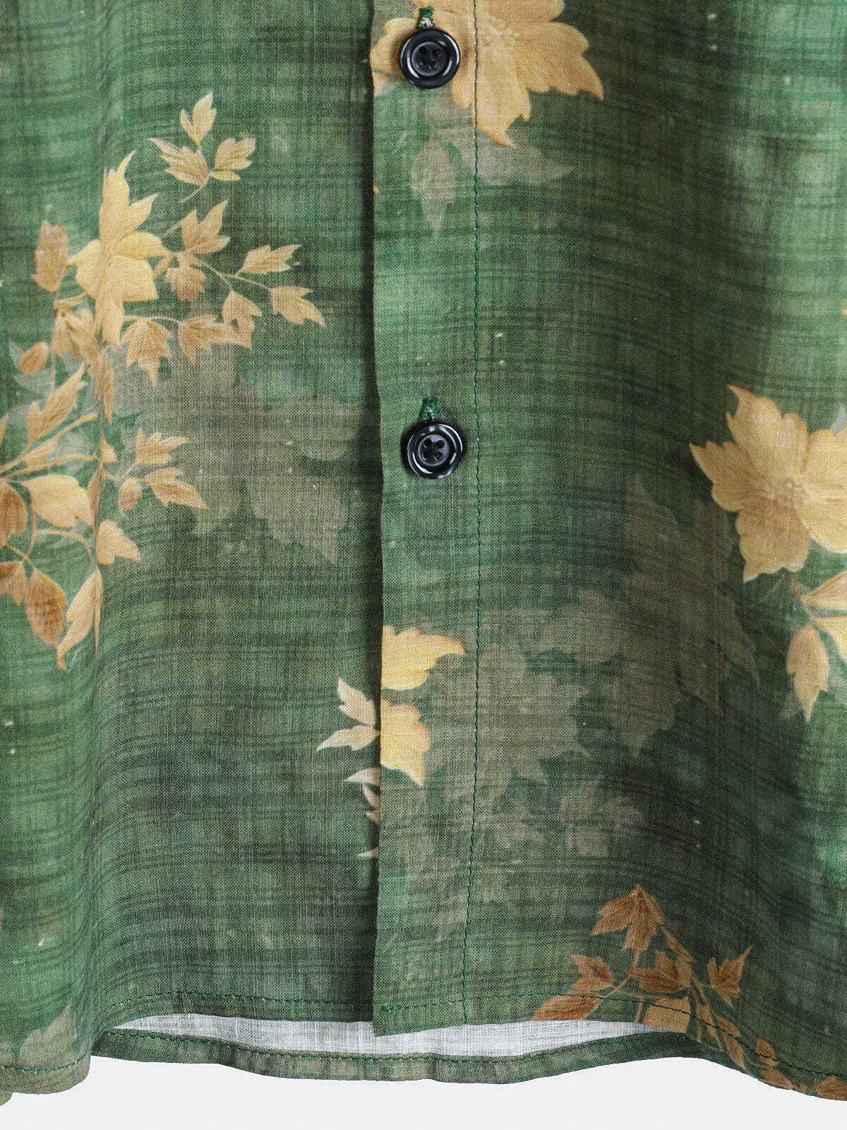 Men's Vintage Floral Print Pocket Beach Short Sleeve Shirt