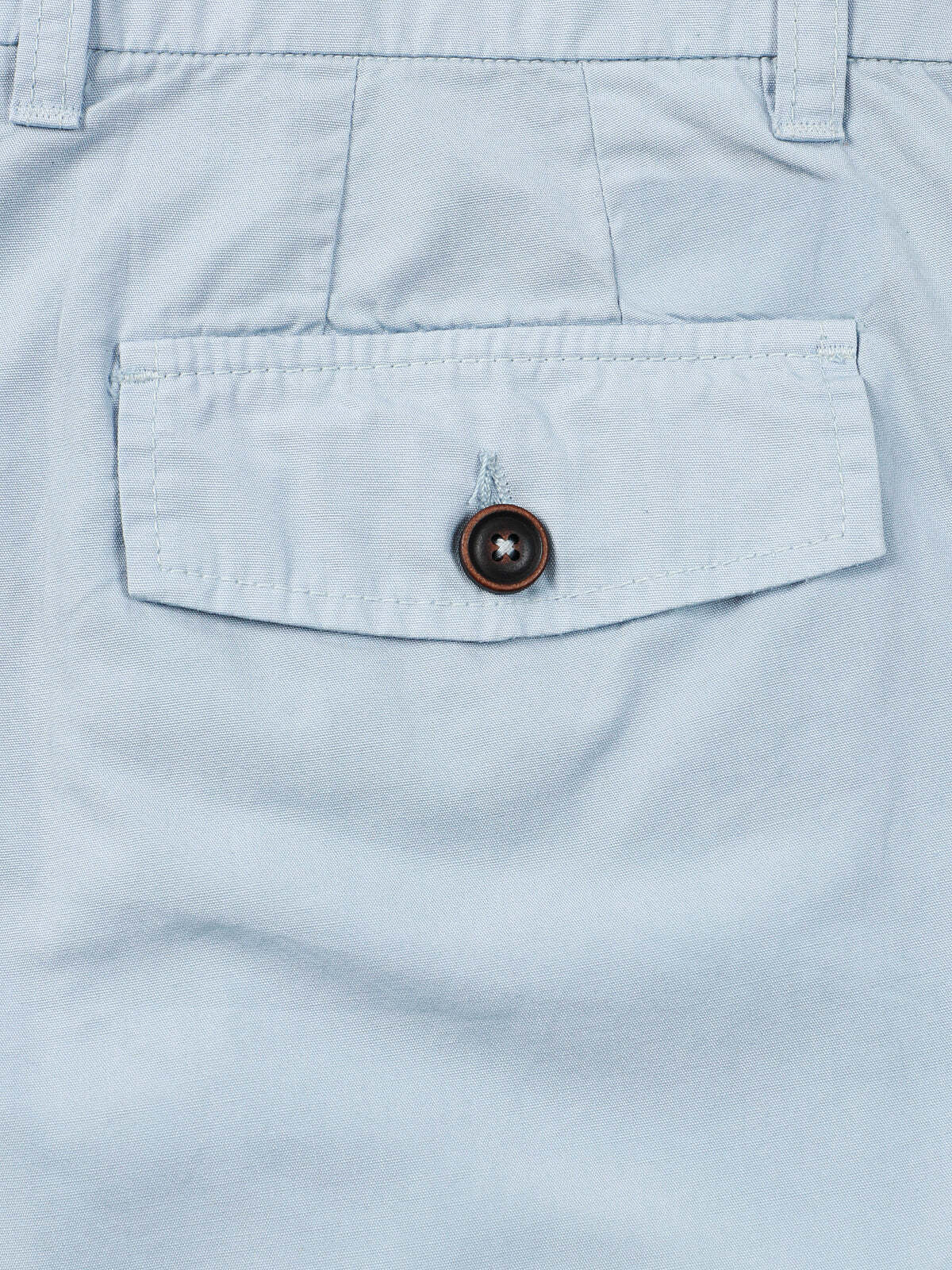 Men's Light Blue Summer Casual Breathable Beach Cotton Shorts