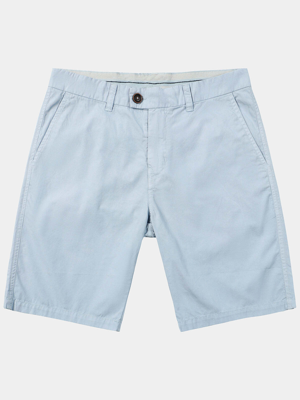 Men's Light Blue Summer Casual Breathable Beach Cotton Shorts