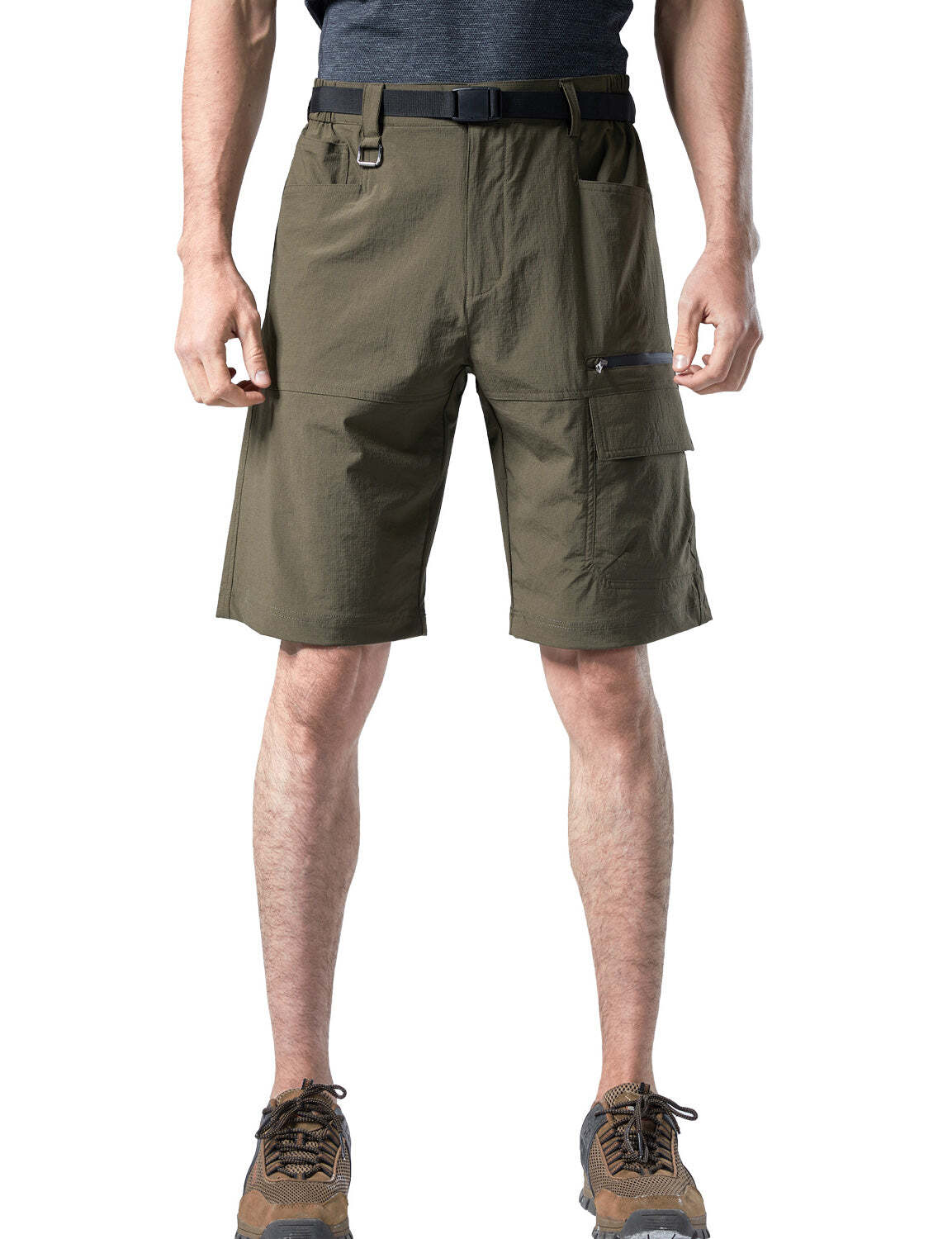 Men's Lightweight Multi-Pocket Quick Dry Casual Work Hiking Working Cargo Shorts