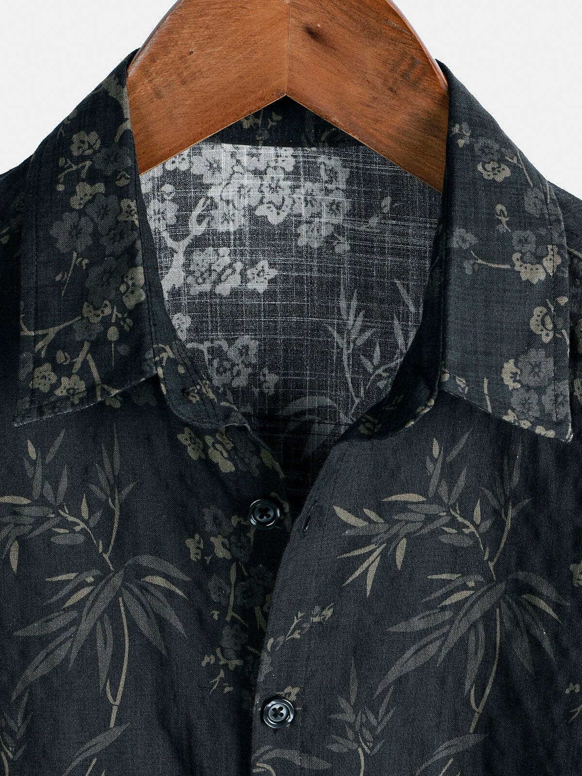 Men's Casual Elegant Blossom Print Retro Short Sleeve Shirt
