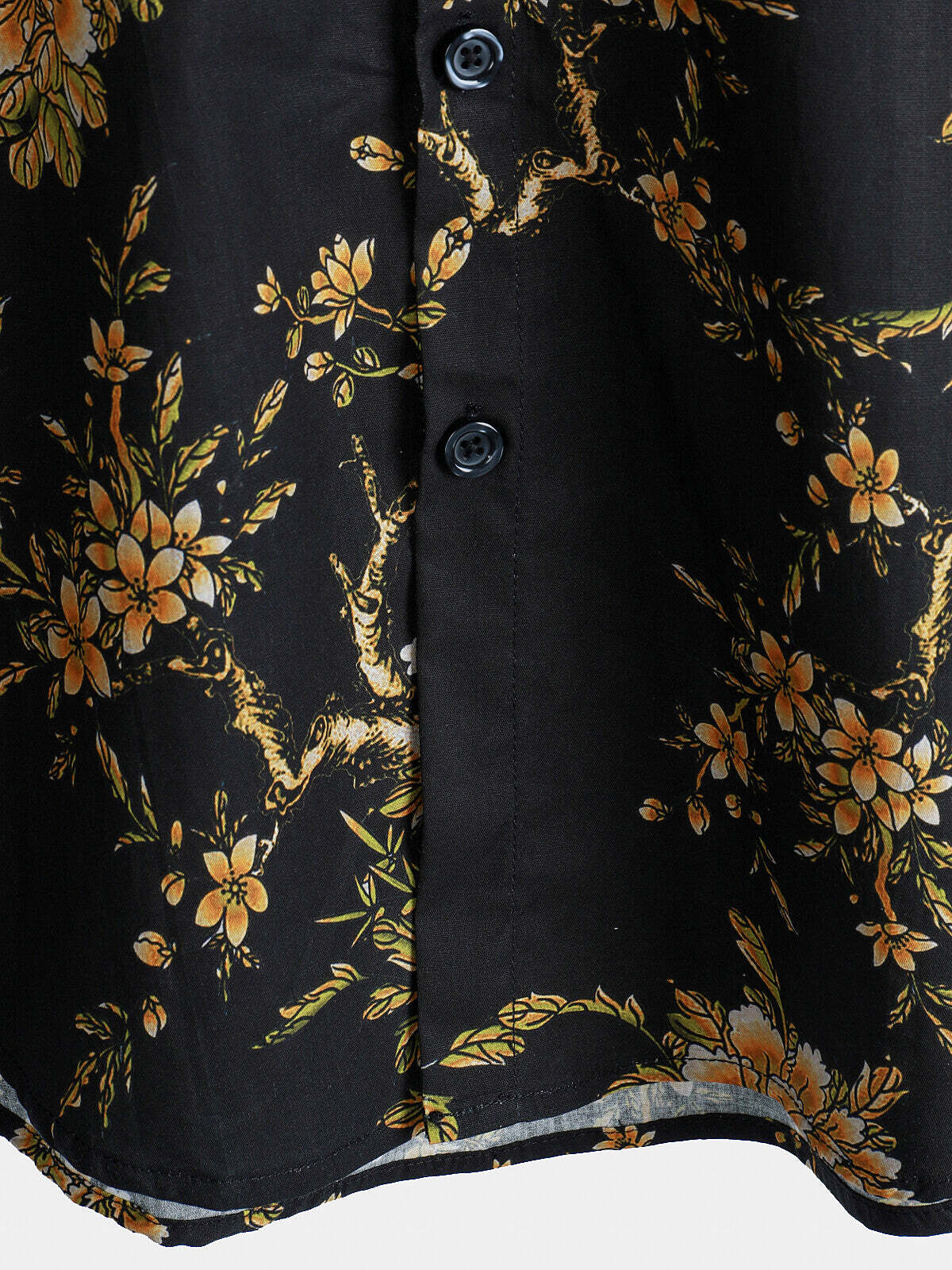 Men's Floral Vacation Cotton Short Sleeve Shirt