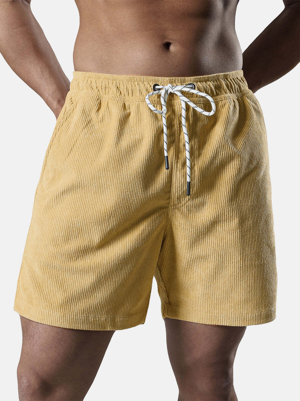 Men's Casual Drawstring Corduroy Summer Shorts