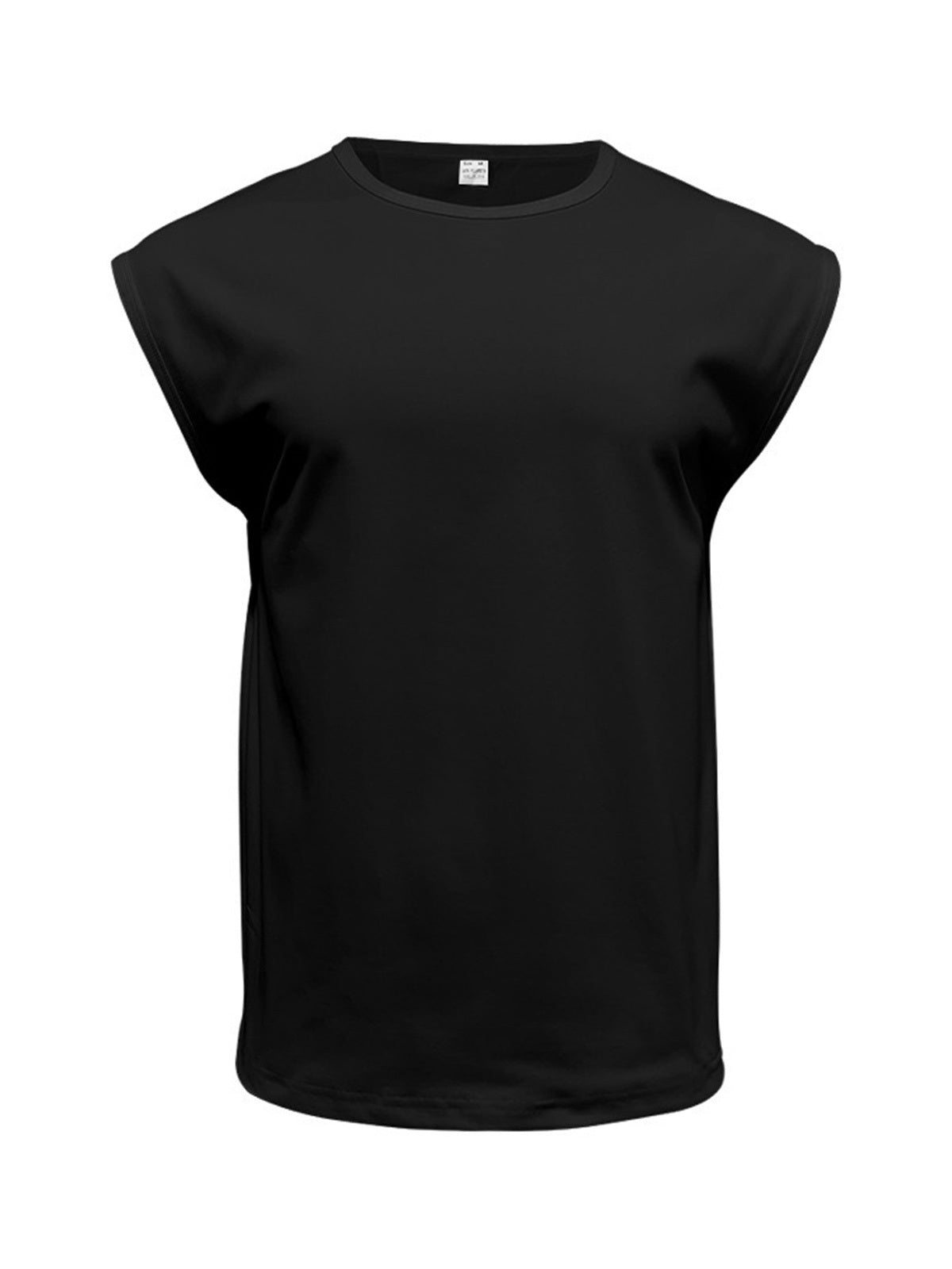 Men's Summer Round Neck Solid Color Sleeveless Tank Top T-Shirt