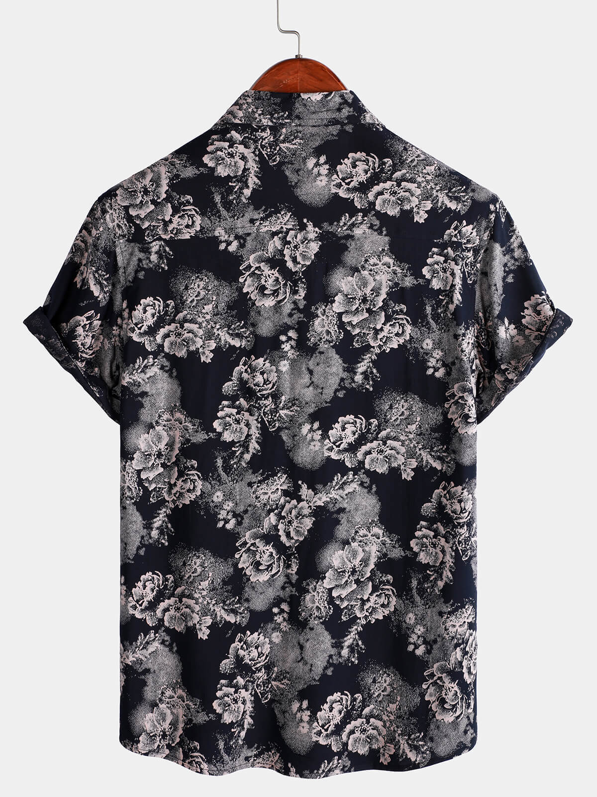 Men's Rayon Floral Summer Holiday Short Sleeve Shirt