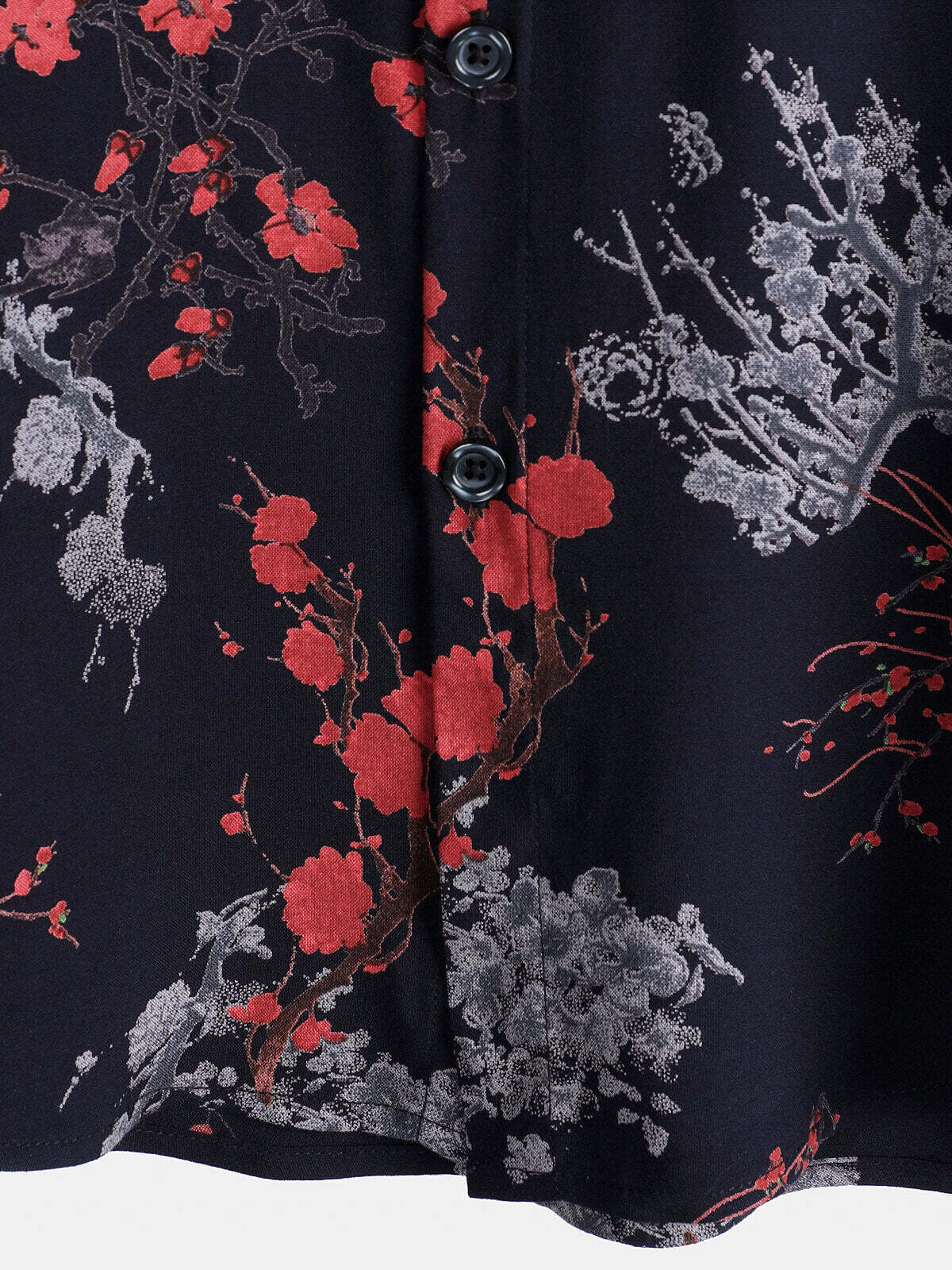 Men's Elegant Floral Rayon Casual Short Sleeve Shirt