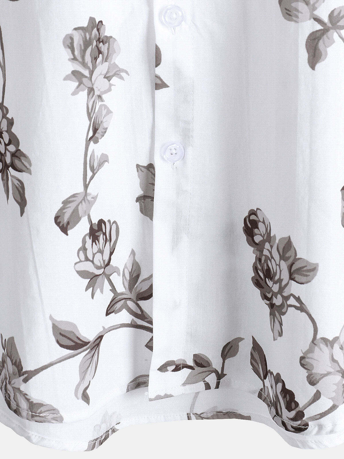 Men's Casual Floral Cotton Holiday Short Sleeve Shirt