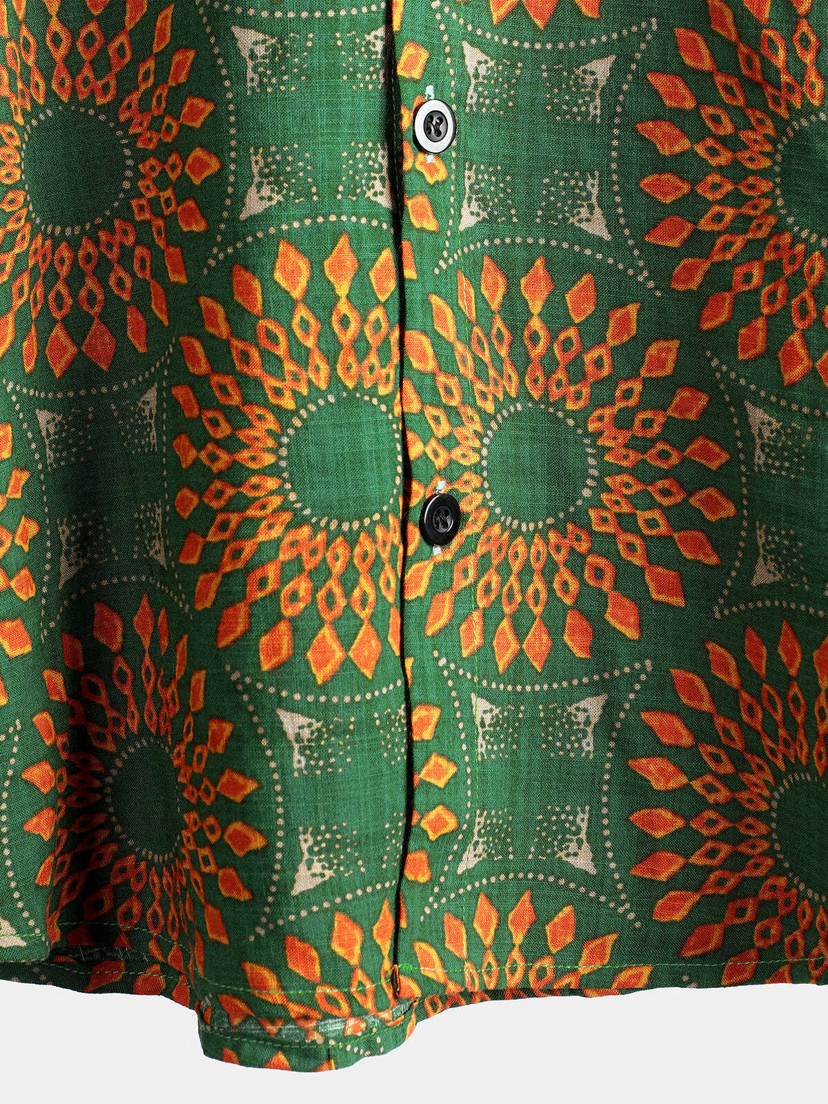 Men's Casual Retro Print Short Sleeve Shirt