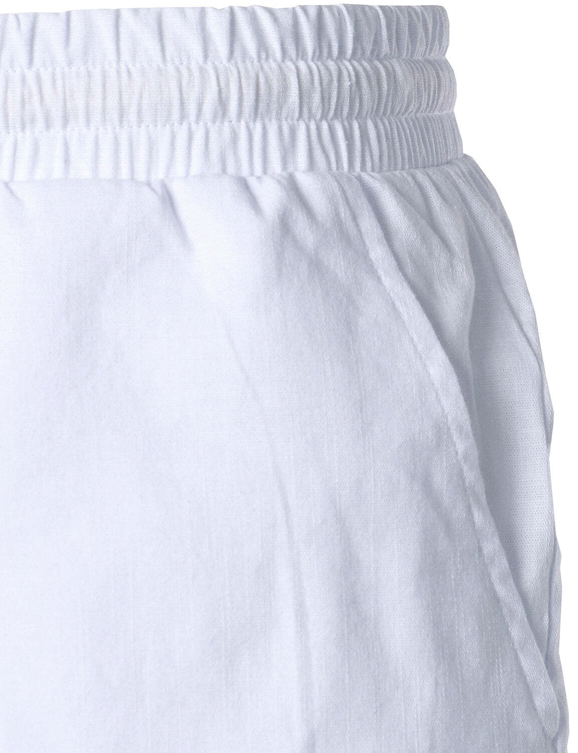 Men's Solid Color Breathable Linen Cotton Casual Shorts