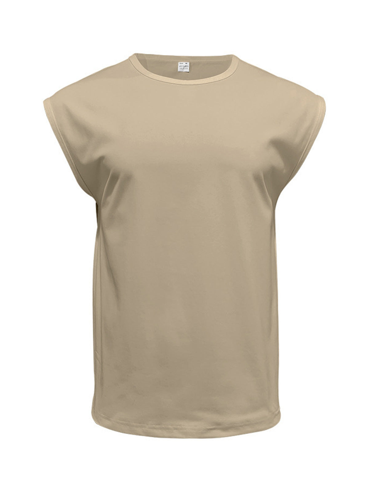Men's Summer Round Neck Solid Color Sleeveless Tank Top T-Shirt