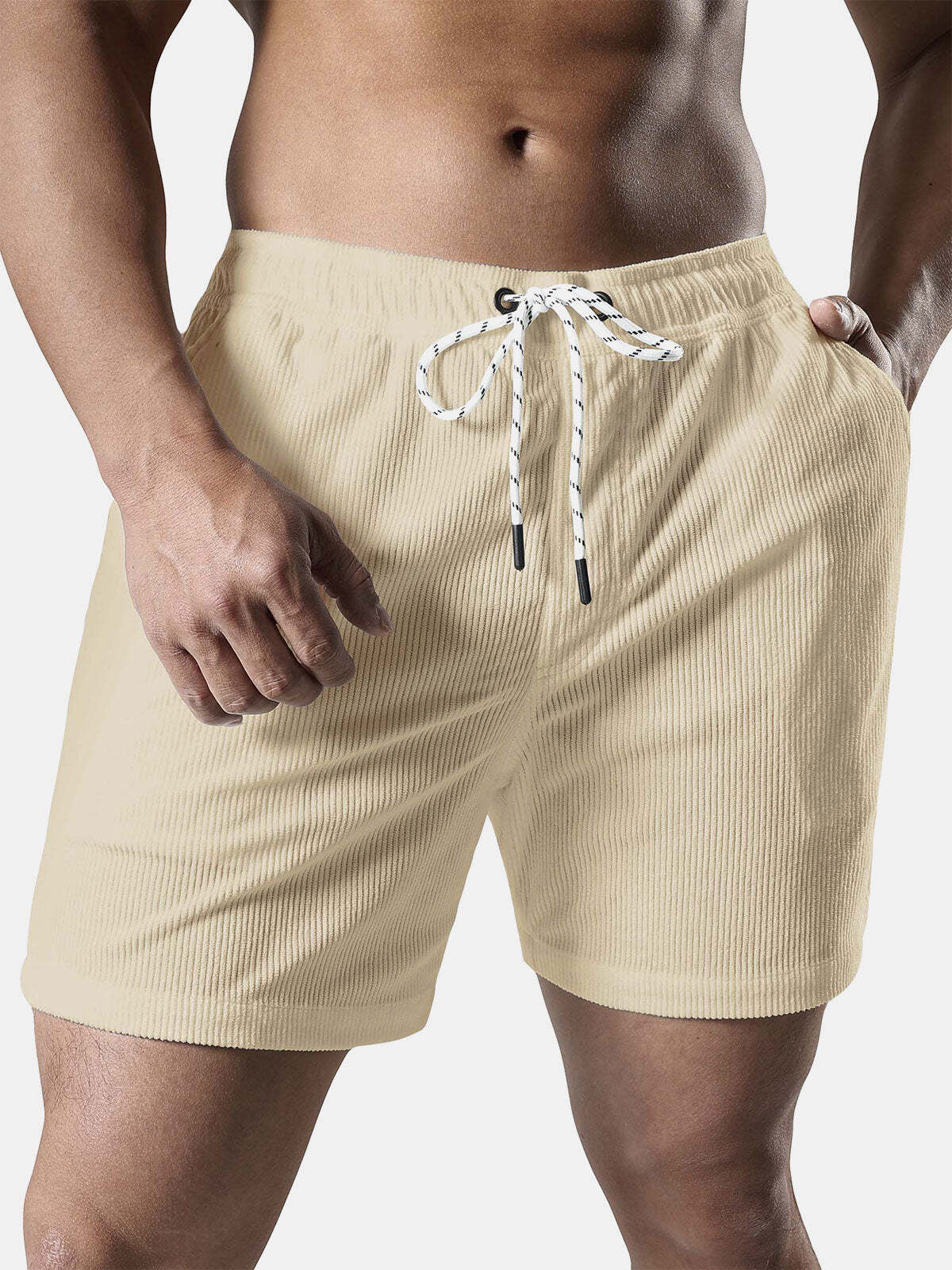 Men's Casual Drawstring Corduroy Summer Shorts