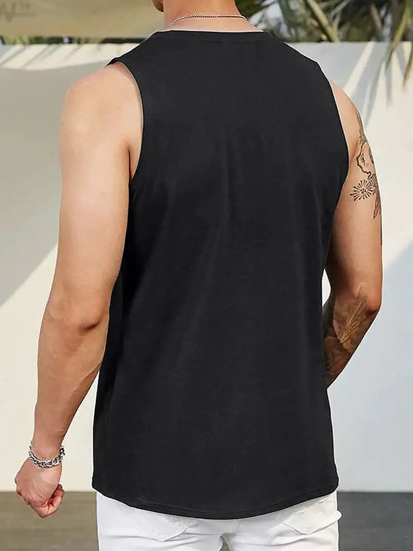 Men's Palm Tree Sleeveless Tank